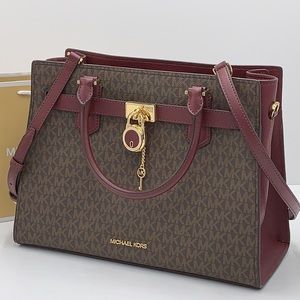 Michael Kors Hamilton Meidum Satchel Shoulder Crossbody